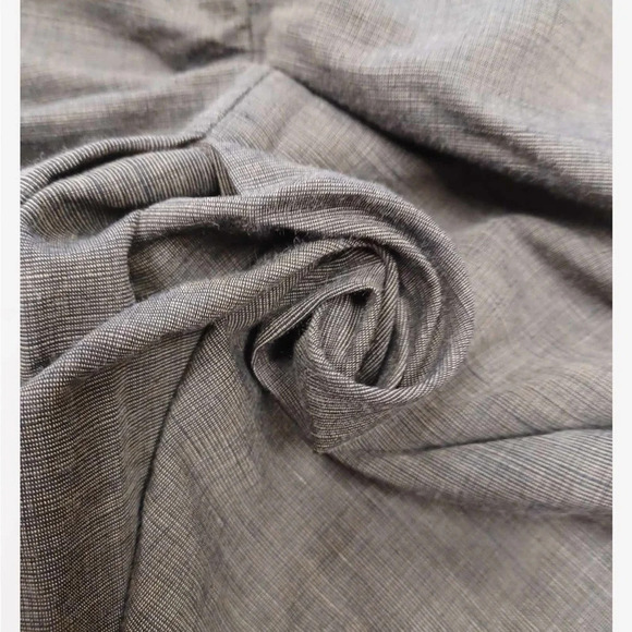 Casual Bandolera Linen Blend Grey Midi  Skirt Size 40 - Picture 9 of 10